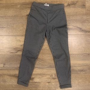 LIKE NEW High Waisted Black Checkered Pants